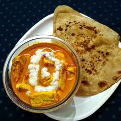A picture of Paneer Lababdar (no Onion & Garlic) Creamy Gravy.