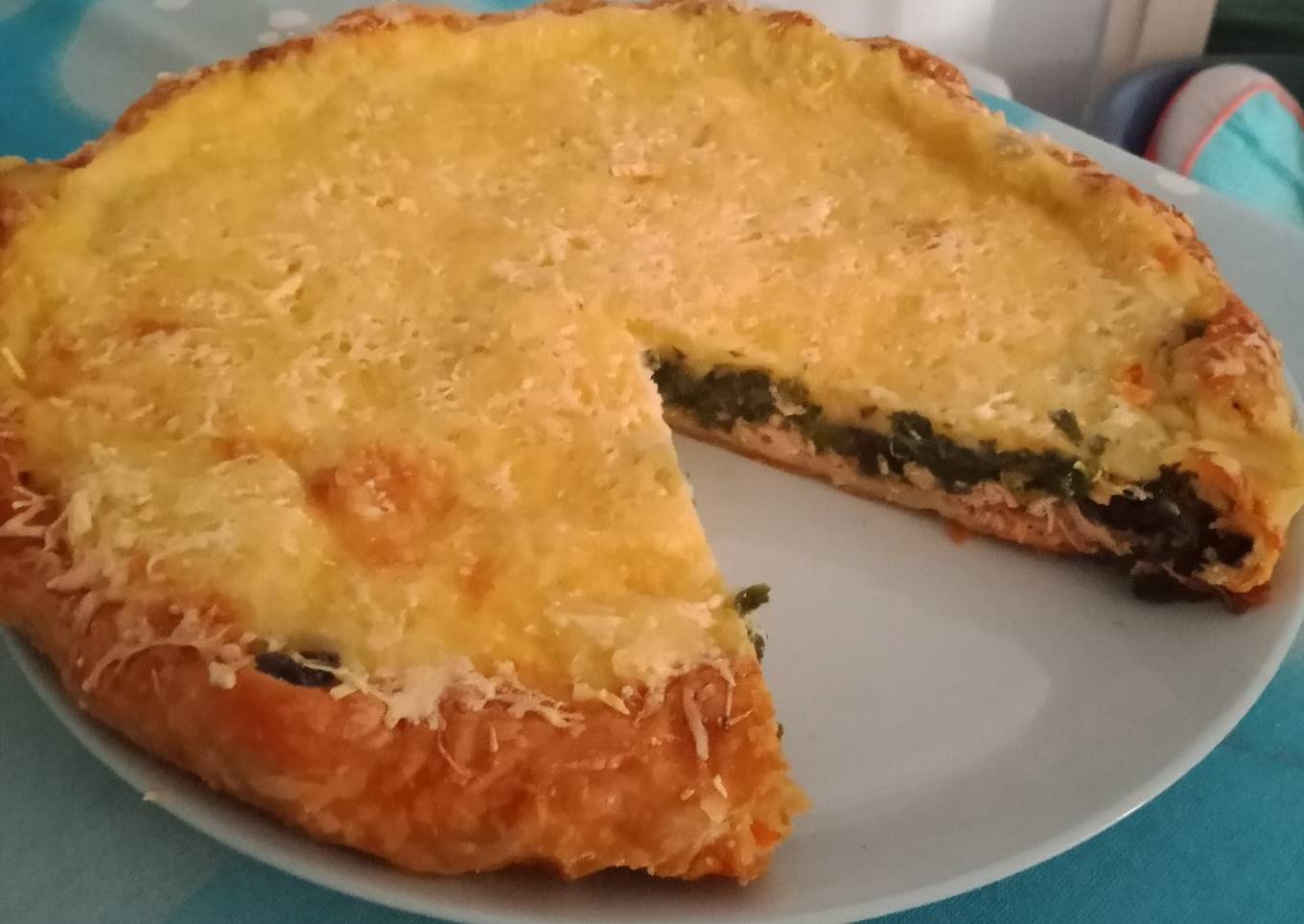 Tarte saumon épinards