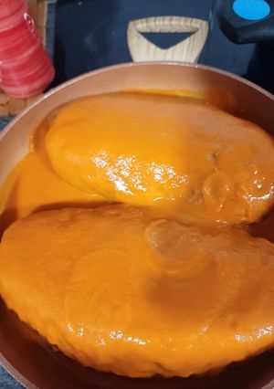 Una foto de Rollito de carne picada relleno