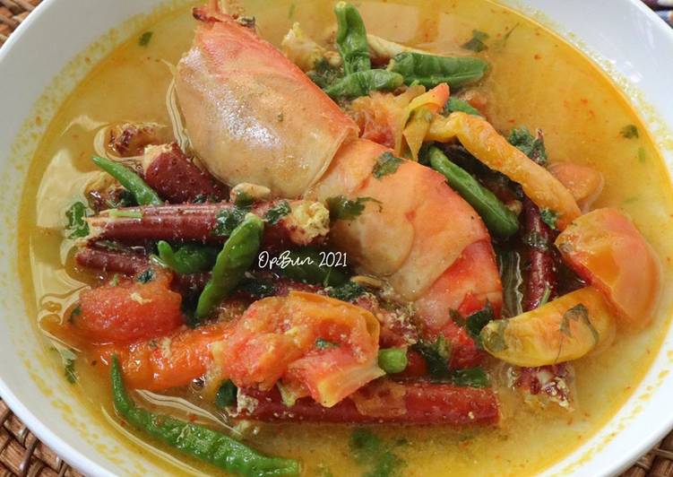 Siap Saji Udang Galah Kuah Asam Ala Restoran