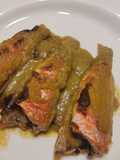 Molls amb crema de galeres i taronja