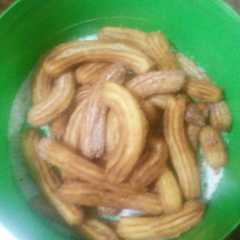 Una foto de Churros de harina leudante