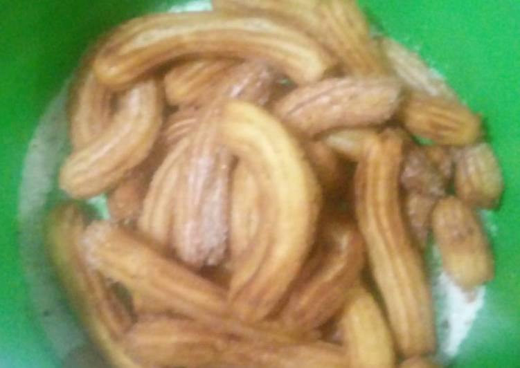 Churros de harina leudante