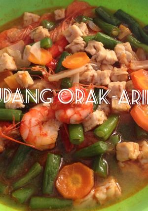 Foto resep Udang orak-arik