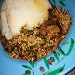 A picture of Pounded Yam.