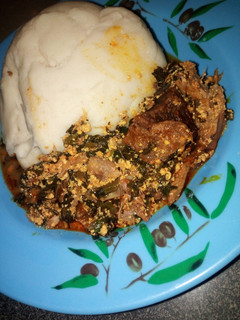 A picture of Pounded Yam.