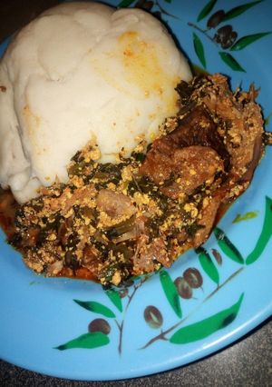 A picture of Pounded Yam.