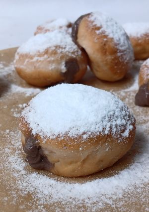 Foto resep Bomboloni Ubi Ungu (Discard Sourdough)