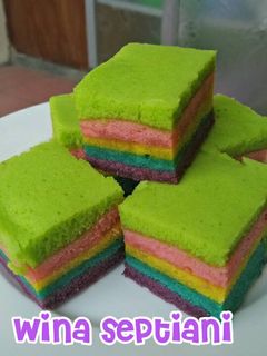 Foto resep Rainbow Cake kukus