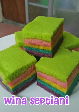 Foto resep Rainbow Cake kukus