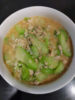 鹹蛋絲瓜(素食料理)(簡單料理)(家常菜)(快速料理) 的食譜成品照片
