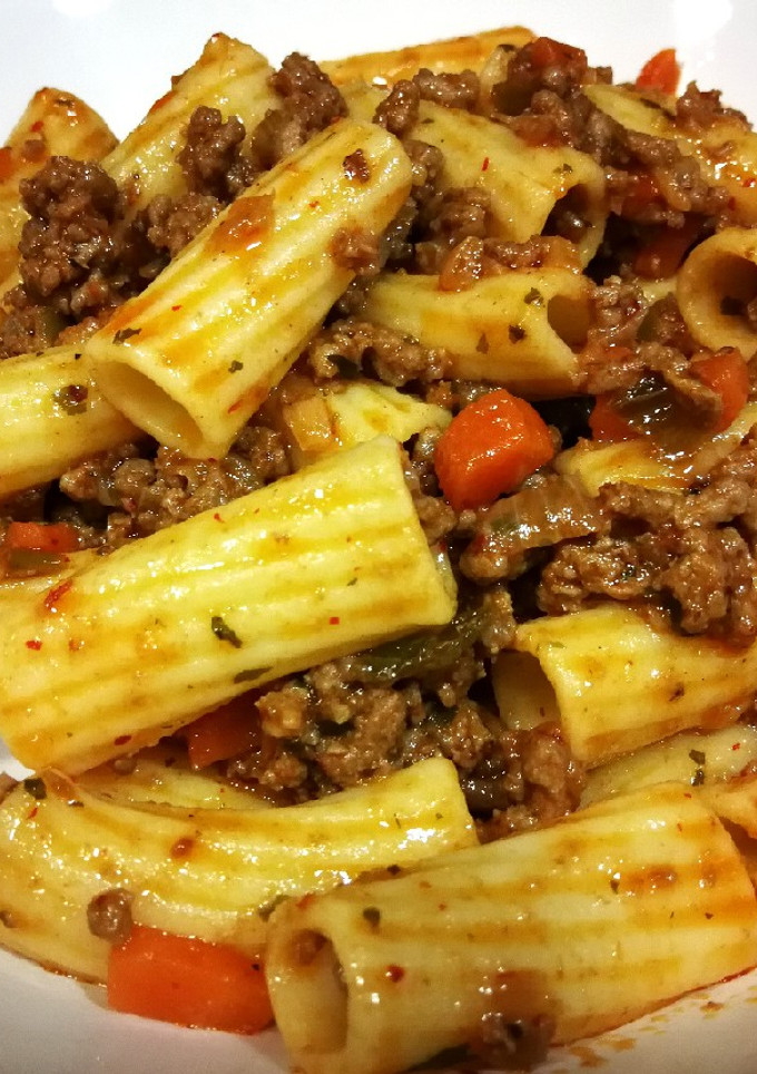 Una foto de Garofalo en salsa de tomate con carne picada de ternera