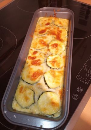 Una foto de Pastel de calabacín y atún