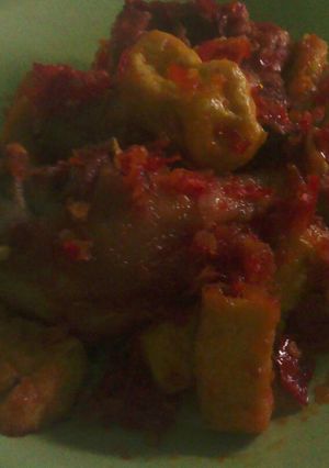 Foto resep Belado ayam tahu