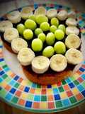 Bizcocho de vainilla y fruta (al microondas)