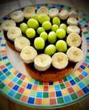 Bizcocho de vainilla y fruta (al microondas)