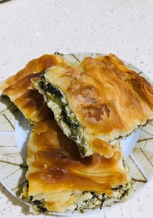 Φωτογραφία της συνταγής Σπανακόπιτα με μυζήθρα.
