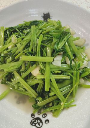 炒空心菜 的食譜成品照片