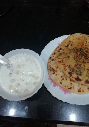 A picture of Mooli paratha.