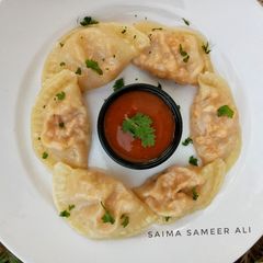 A picture of Dumplings (momos).