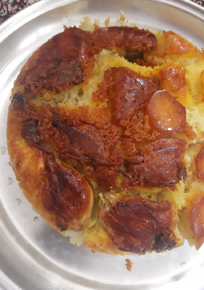 عکسی از دستور مرغ ته دیگی🍗🍗