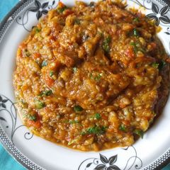 Brinjal bharta A picture of Brinjal bharta.