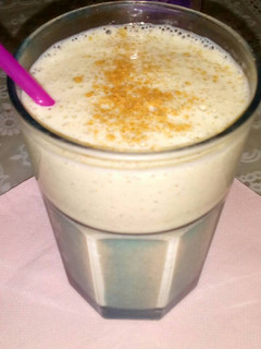 Una foto de Batido de plátano y kiwi