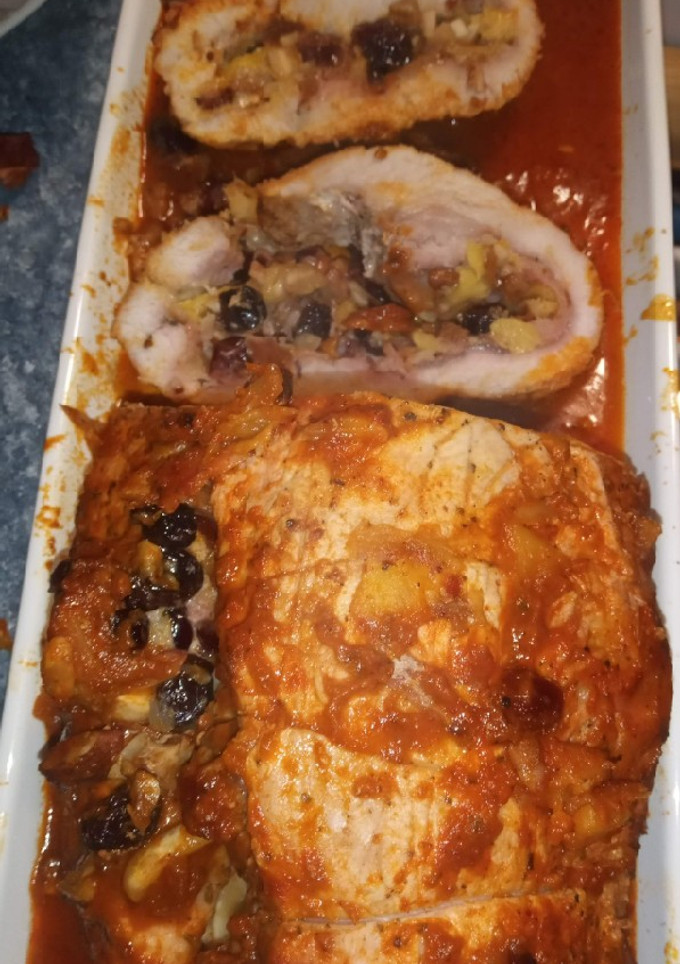 Una foto de Lomo relleno y adobado