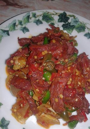 Foto resep Sei sapi bumbu pedas