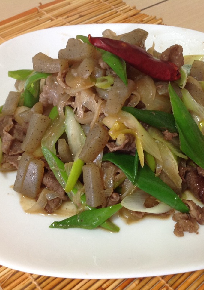 控醣 蒟蒻照燒牛肉 常備菜 便當菜 的食譜成品照片