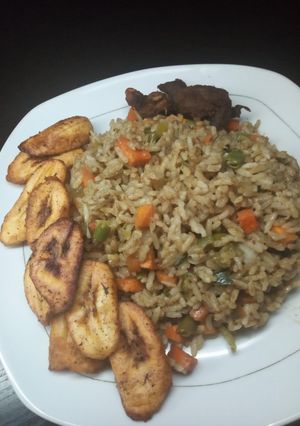 A picture of Coconut fried rice.