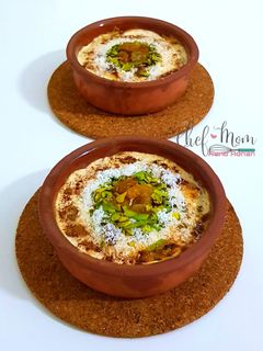 صورة لوصفة أم علي على طريقتي 🥧 بتشهههههي