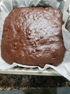 Una foto de Brownie de chocolate