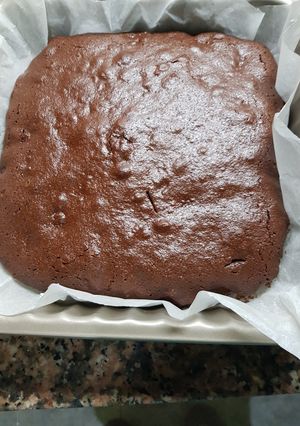 Una foto de Brownie de chocolate