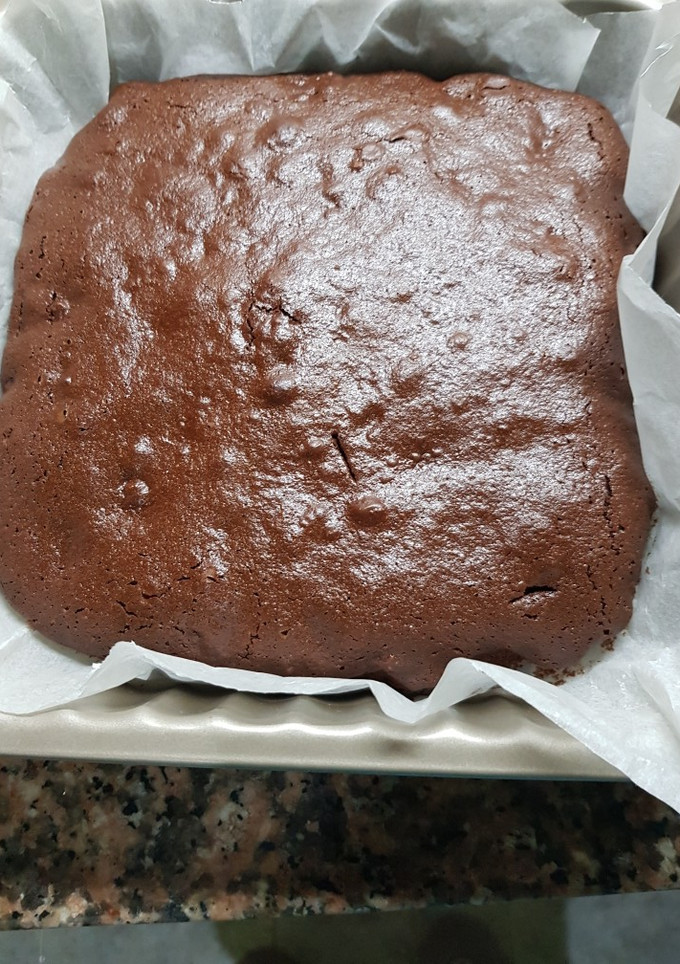 Una foto de Brownie de chocolate