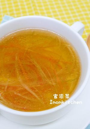 蔬菜絲雞清湯 的食譜成品照片