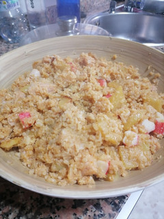 Una foto de Migas de coliflor Thermomix y airfryer