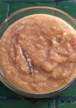 Una foto de Puré de membrillo