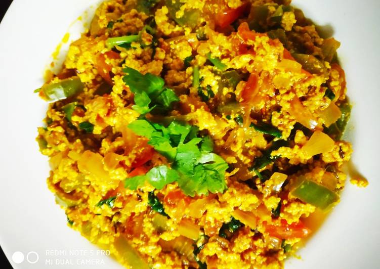 Recipe of Super Quick Homemade Paneer bhurji