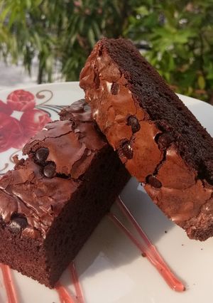 Foto resep Shiny Crust & Fudgy Brownies
