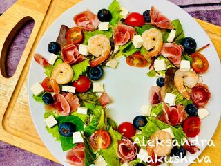 New Year's wreath with couscous