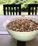 Ensalada de quinoa mixta y cebolla