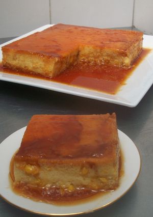 Una foto de Flan de elote muy fácil