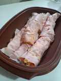 Involtini di prosciutto cotto con insalata russa