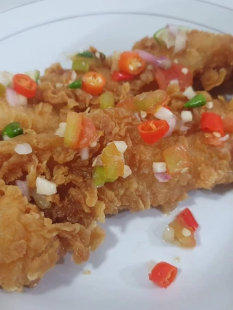 Langkah Mudah untuk Membuat Resep  Dori Crispy sambel dabu-dabu yang Lezat Sekali, Enak