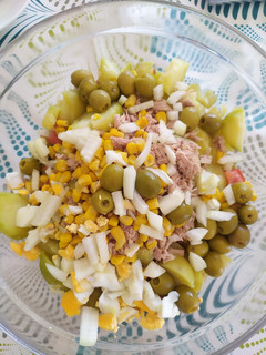 Una foto de Ensalada de pasta y patata
