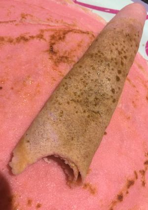 Una foto de Panqueques rosas