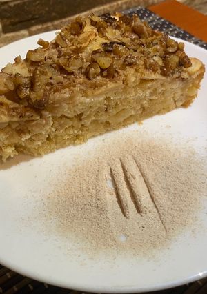 Almás-diós süti recept fotója