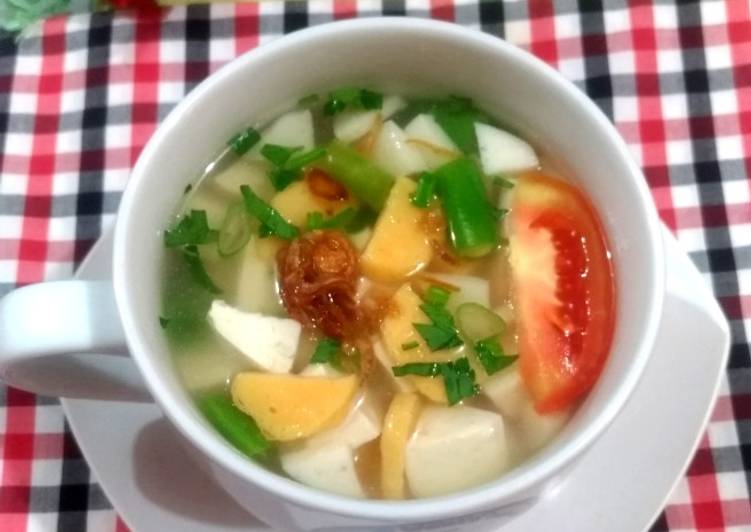 Resep 145. Sup Tahu Simple yang Enak