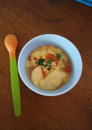 Foto resep Sup telur mpasi